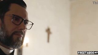 Exposed Teen Seduces Her Priest To Anal Sex
