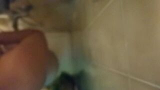 Moist & Unshaven: Nicoletta’s Steamy Shower Routine & Dense Curly Body Tease (Natural Wet POV)