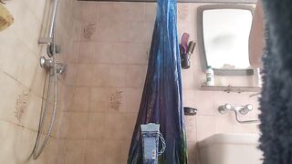 Moist & Unshaven: Nicoletta’s Steamy Shower Routine & Dense Curly Body Tease (Natural Wet POV)