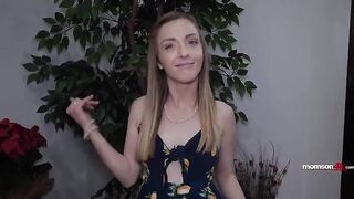 Blonde stepaunt and her friend pull chap into FFM 3-some