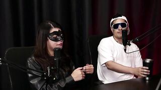Hotwife is a lifestyle, this hottie can't imagine herself in a closed relationship, and this honey wears a mask because this playgirl works in healthcare - Kylie G & Zatch Lucky (Watch on: Sheer/Red)