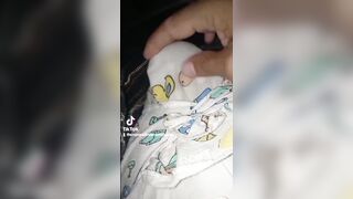 Urine-soaked cloth diaper
