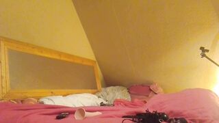 She bangs me with a belt-on sex-toy and then I finish her off with my dong