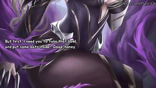 Ahri teaches you how to cook a delightsome dinner (Double CEI JOI)