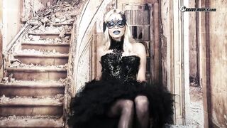412 Lena Love Black and Blue Venice Mask Costume
