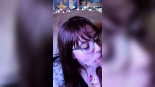 18 Cute Nerdy PAWG Is Lewd Doggystyle and a Facial