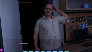 Lady with big breasts and big booty continues to screw her crush secretly - gameplay part 6