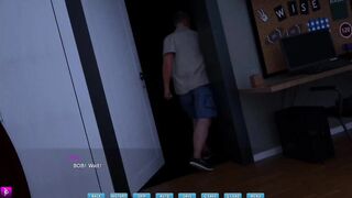 Lady with big breasts and big booty continues to screw her crush secretly - gameplay part 6