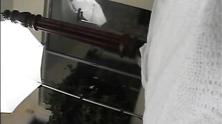 Young blonde takes a hard black dick deep down her throat