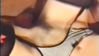 Gorgeous gal enjoys getting her soaked vagina banged hard by a giant pole