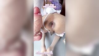 Dirty trans hotty cumming with a can of Soda up her booty - BONNIE NYMPHA