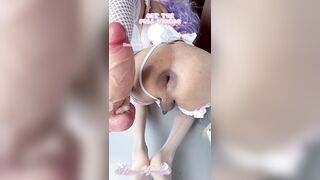 Dirty trans hotty cumming with a can of Soda up her booty - BONNIE NYMPHA