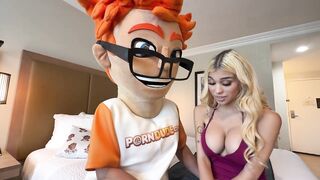 Lilith Grace and I turned a double booked room into naked riding doggystyle and heavy cum on face action