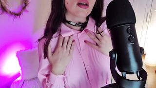 Mixing Oil and spit on my melons (ASMR)
