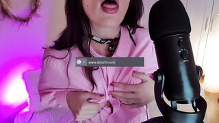 Mixing Oil and spit on my melons (ASMR)