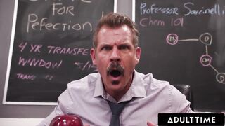 ADULT TIME - Nasty Tiny Squirter Rose Carter Splashes Her Juicy Cunt On Teacher During Detention