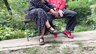 A mature stepmom talked me into cumming into a glass outdoors