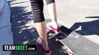 Skater Hotty Needs to Learn Her Place: Tiny Stepsister Erica Candfield
