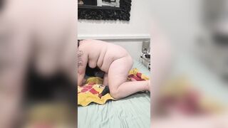 Fucking my constricted little vagina with my knotted dragon sextoy