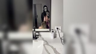 Make her SHRIEK - ghost fanal-copulations in bathroom