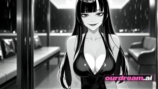 Dark-Haired Comics Hottie's Naughty Penthouse Ride