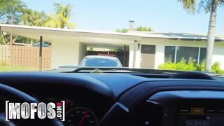 MOFOS - Sabrina Valentine Gives J Mac A Peculiar Blowjob Tip After He Delivers His Big Package