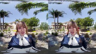 Busty Beauty Youngs As VIOLET EVERGARDEN Showing Her Gratitude VR Porn