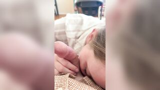 POV Edging Oral pleasure-job from MILF Wife