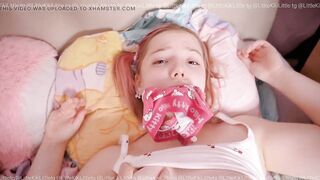 I ROUGH fuck my step DAUGTER in her BARELY LEGAL PUSSY with her panties in her mouth