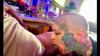 TS Diana Deelight swaps head and gets drilled by her boyfriend Jrockstar82 on the daybed