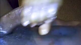 Giant Black Dong Pumped Fast And Rough