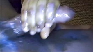 Giant Black Dong Pumped Fast And Rough