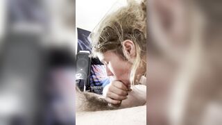 Pebble surprises her misfit boyfriend with nice morning fellatio enjoyment