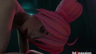 Neon Rave Slut Bonny – Blow job in baths, deep raw fuck & impure jizz flow