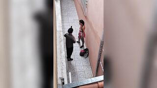 Destroying the clothes of a student who skipped class.