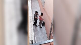 Destroying the clothes of a student who skipped class.