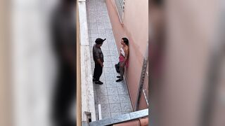 Destroying the clothes of a student who skipped class.