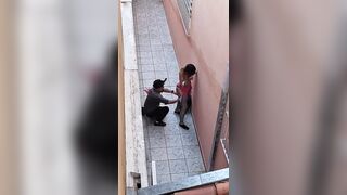 Destroying the clothes of a student who skipped class.