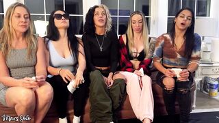 5 Angels Try Sneezing Powder - Mars Solo, Sinthia Bee, Hot Sara Bee, and Andi Vicious Are All Introduced to Sneezing Powder for
