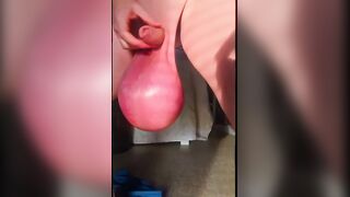 Massive Balls Daddy Masturbating Saline Balls full of CUM Huge Swinging Nuts Swing Real Life Shemale hentai Solo Music Compilation