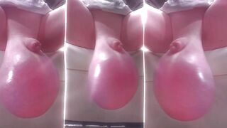 Ball Stretcher Saline filled Giant Dangling Balls Compilation - Hardcore Scrotum Stretching Extreme Ballstretching CBT Stretched Balls