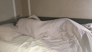 Sensitive evening sex, cum on her ass