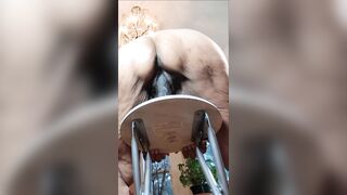 I really enjoyed masturbating my hirsute vagina with my sex tool and my feet