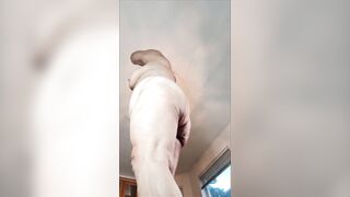 I really enjoyed masturbating my hirsute vagina with my sex tool and my feet