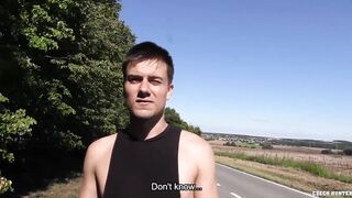CZECH HUNTER - gave him some cash for doing push-ups and enjoyed the view, so I drilled his ass