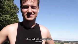 CZECH HUNTER - gave him some cash for doing push-ups and enjoyed the view, so I drilled his ass