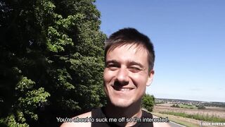 CZECH HUNTER - gave him some cash for doing push-ups and enjoyed the view, so I drilled his ass
