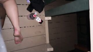 Park After Dark - Curvy MILF Screws BBC on the Playground Slide Amateur POV