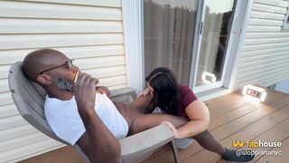 Sloppiananyc Back Yard BJ Session