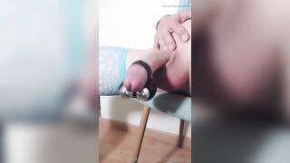 Trans Cum with Her Sextoy